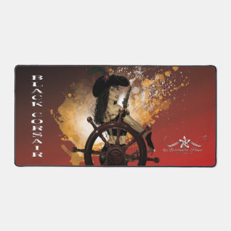 Lady Black Corsair Desk Mat