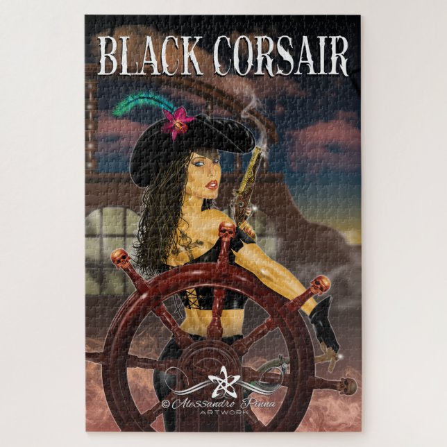 Lady Black Corsair Jigsaw Puzzle (Vertical)