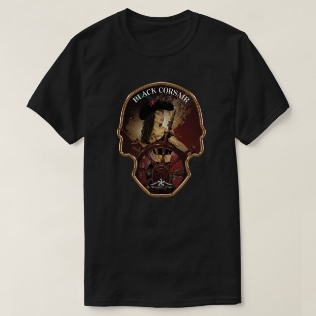 Lady Black Corsair T-Shirt (Design Front)