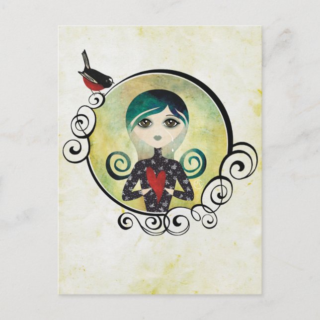 Lady Blue Postcard (Front)