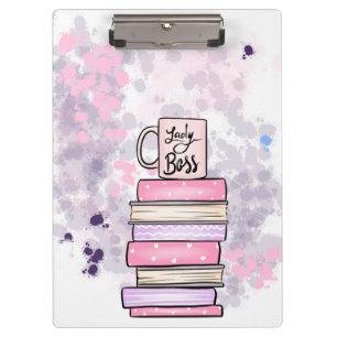 Lady Boss Books and Mug Planner Clipboard