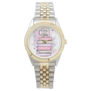 Lady Boss Books and Mug Watch