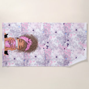 Lady Boss Life, Boss Babe Woman Bangle Bracelet Bu Beach Towel