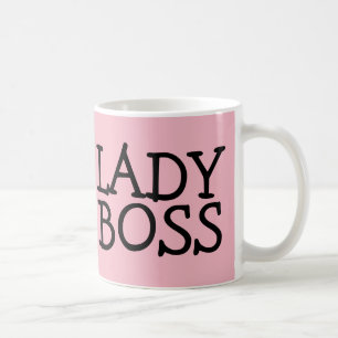 LADY BOSS PINK COFFEE MUGS