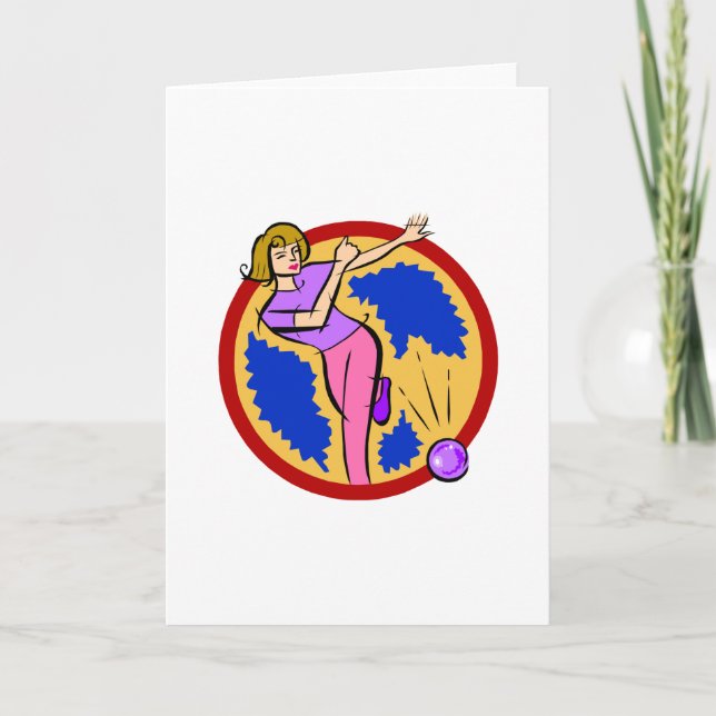 Lady Bowler Card (Front)