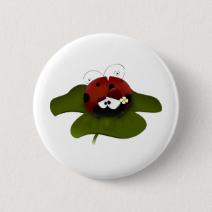 Lady Bug 6 Cm Round Badge