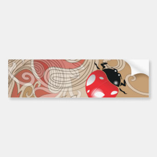 Lady Bug Art Bumper Sticker