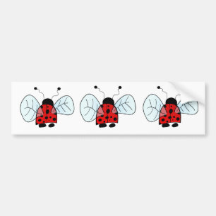 Lady bug bumper sticker
