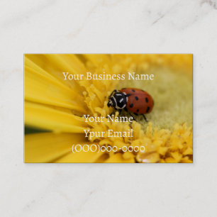 Lady bug business card