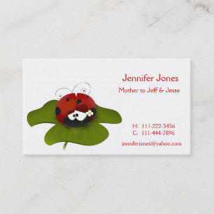 Lady Bug Calling Card