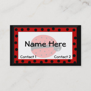 Lady Bug calling Card