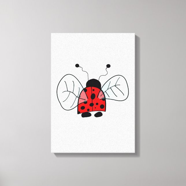 Lady bug canvas print (Front)