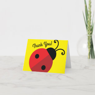 Lady Bug Cute Kids Birthday Party Card