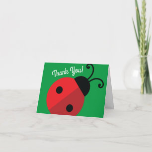 Lady Bug Cute Kid's Ladybug Birthday Party Card