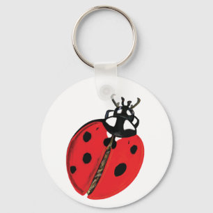 Lady Bug Illustration Key Ring