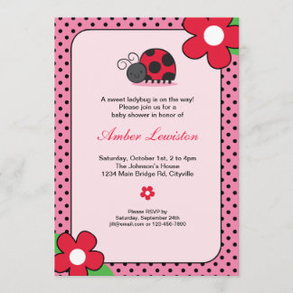 Lady Bug Invitation