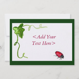 Lady Bug Invitation