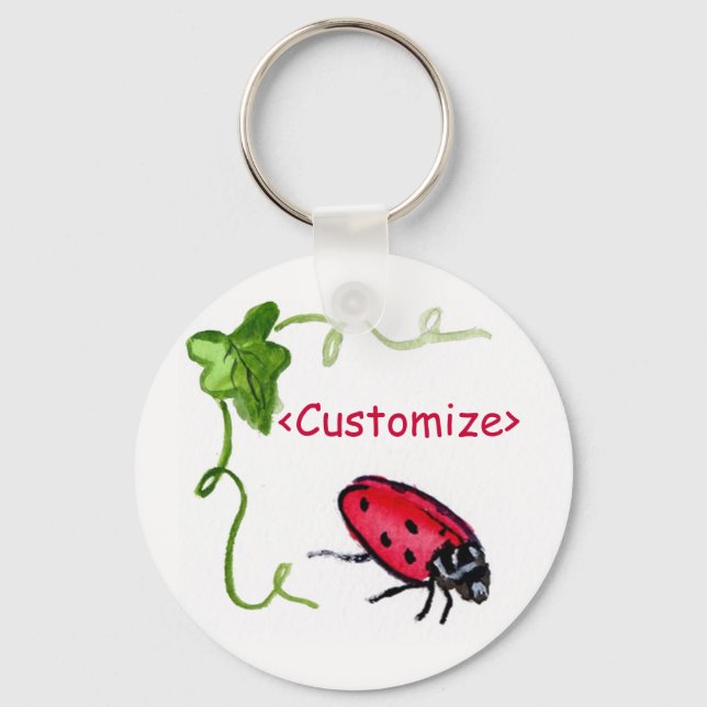 Lady Bug Keychain (Front)