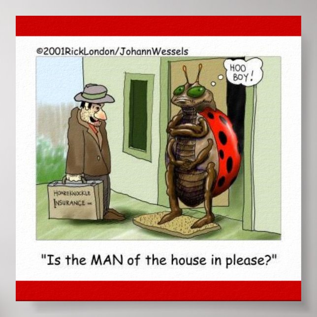 Lady Bug Meets Male Chauvinist Poster (Front)