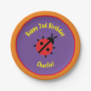Lady Bug Paper Plates Animal Birthday Party