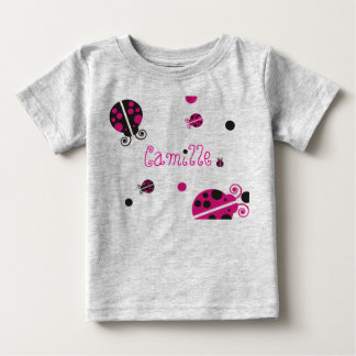 Lady Bug Personalised Infant Wear Baby T-Shirt