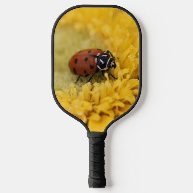 Lady bug pickleball paddle (Front)