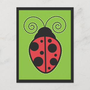 Lady Bug Postcard