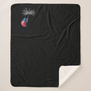 Lady Bug Sherpa Blanket