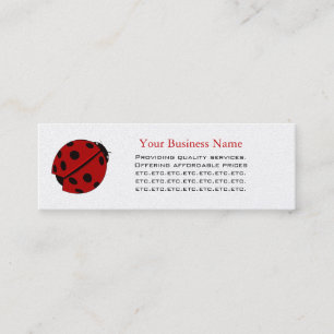 Lady Bug Skinny Business Card