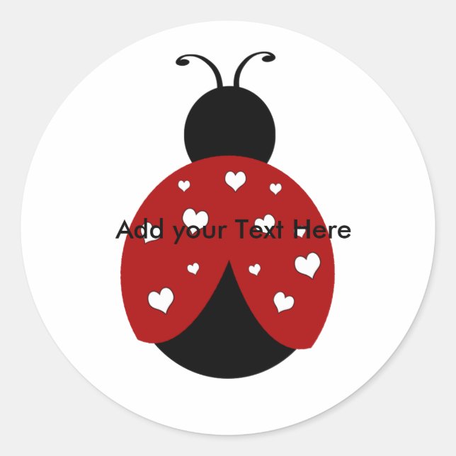 Lady Bug Stickers (Front)