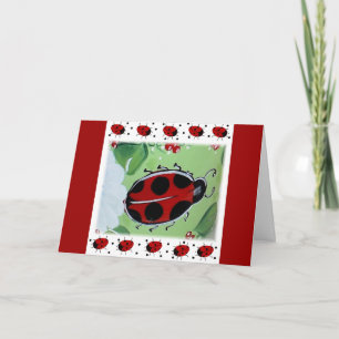 Lady-Bug Thank You Card