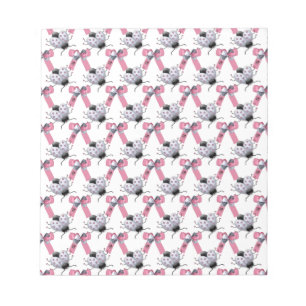 Lady Bugs and Bows Notepad