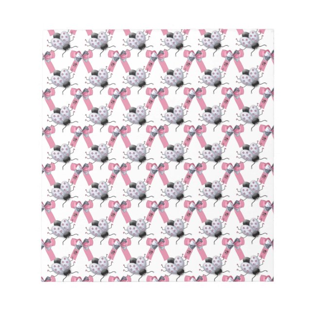 Lady Bugs and Bows Notepad (Front)