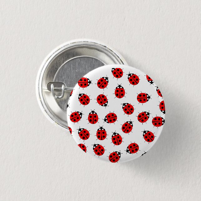 Lady Bugs Items 3 Cm Round Badge (Front & Back)