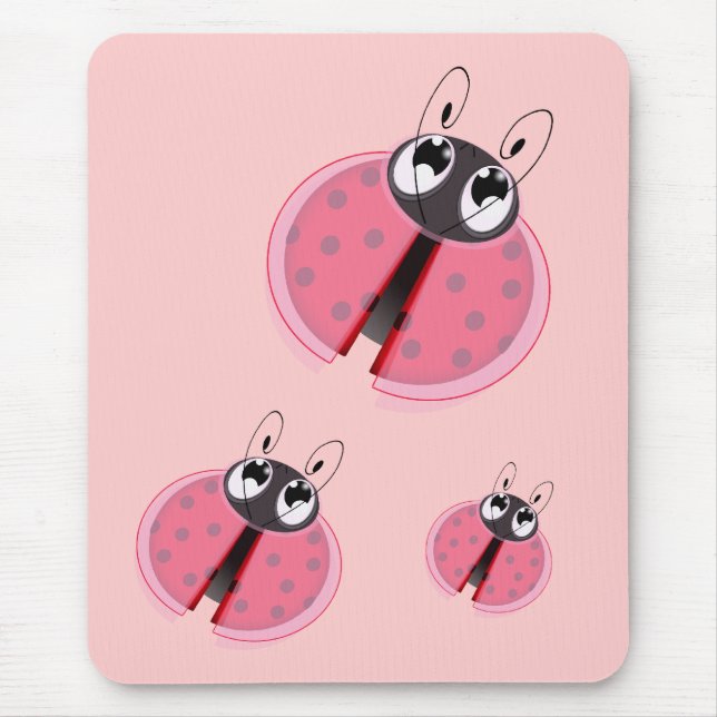 Lady Bugs Mouse Pad (Front)