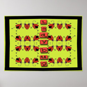 lady bugs on parade poster