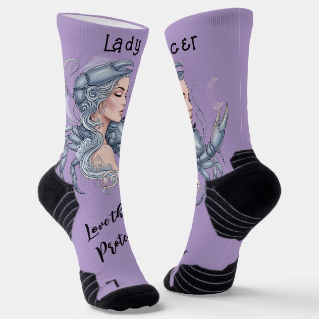 Lady Cancer Socks - Style Every Step (Angled)
