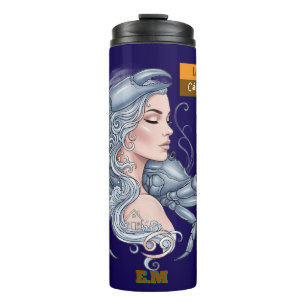 Lady Cancer Thermal Glass - Lunar Energy Tumbler