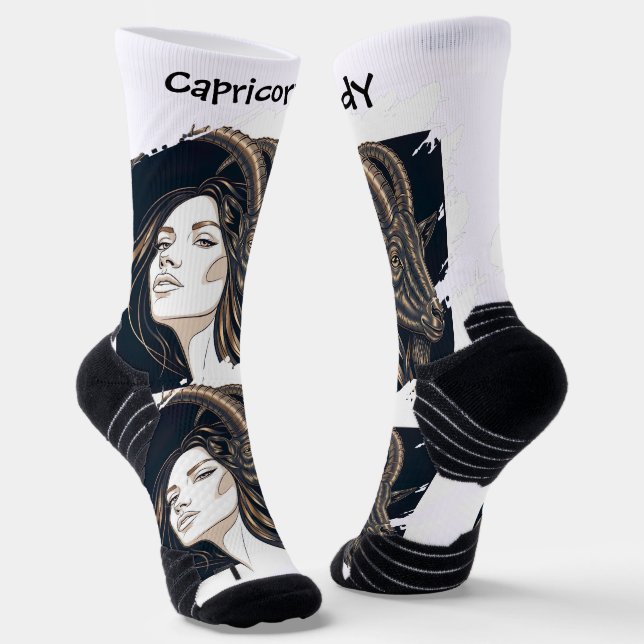 Lady Capricorn Socks (Angled)