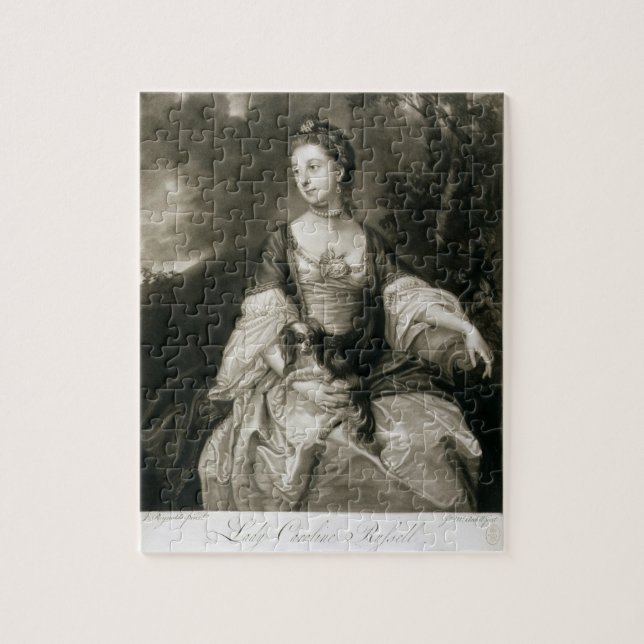 Lady Caroline Russell, engraved by James McArdell Jigsaw Puzzle (Vertical)