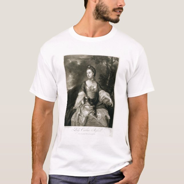 Lady Caroline Russell, engraved by James McArdell T-Shirt (Front)