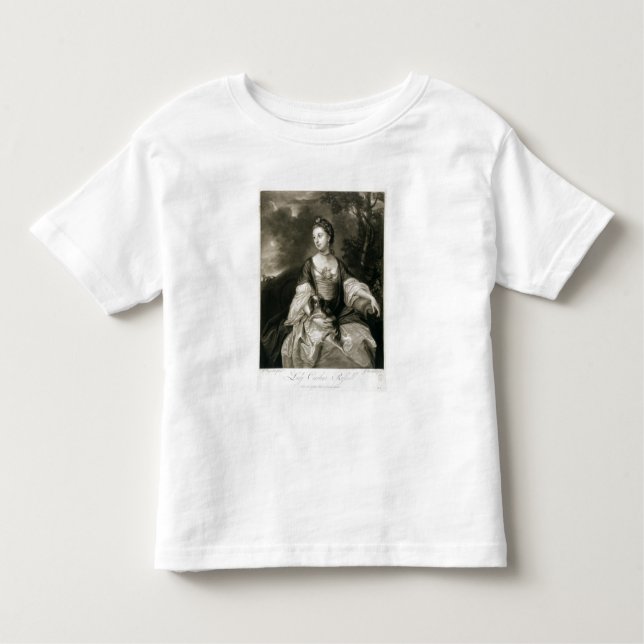 Lady Caroline Russell, engraved by James McArdell Toddler T-Shirt (Front)