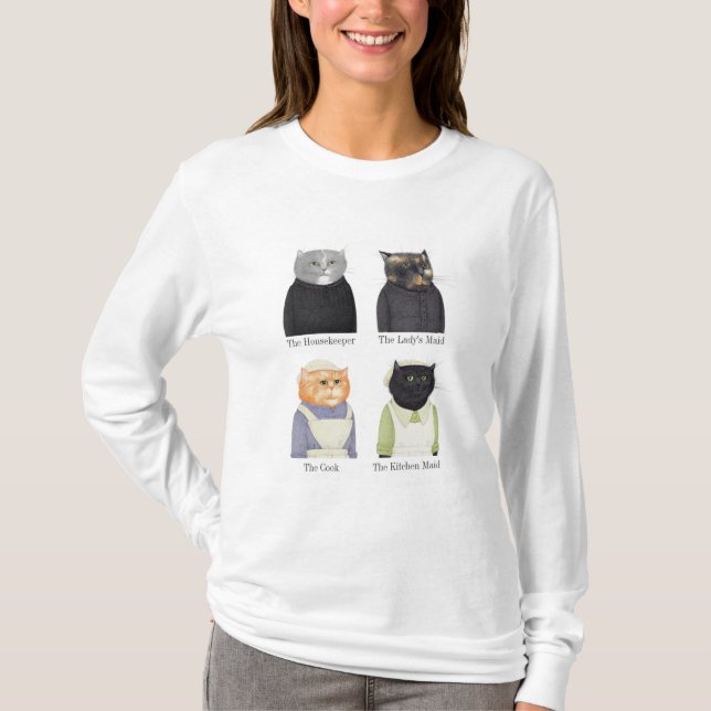 LADY CATS Women's Basic Long Sleeve T-Shirt  (Front)