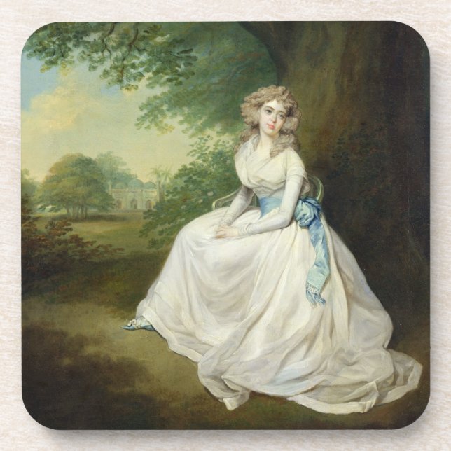Lady Chambers, c.1789 (oil on canvas) Coaster (Front)