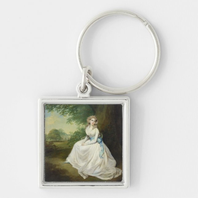 Lady Chambers, c.1789 (oil on canvas) Key Ring (Front)