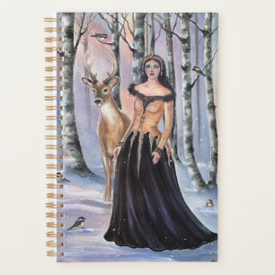 Lady Chickadee fantasy art by Renee Lavoie Planner
