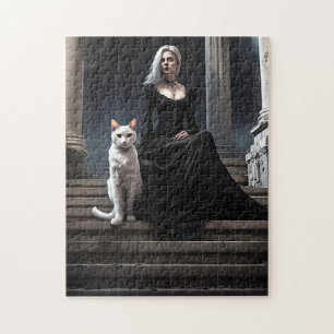 Lady Dark Jigsaw Puzzle
