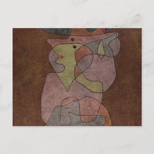 Lady Demon by Paul Klee Postcard (Front)