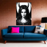 Lady demon Lord | AI Art Poster