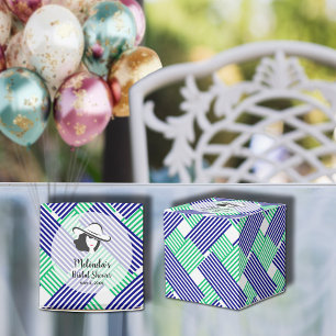 Lady Derby Big Hat Bridal Shower 2 x 2 Favour Box